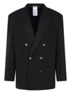 Magliano Double-breasted Blazer In Black