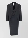 Magliano Double Breasted Coat Notched Lapels In Gray