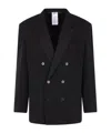 Magliano Double-breasted Blazer In Black