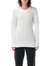 Magliano Double Tshirt Long Sleeve In White