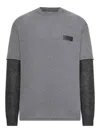 Magliano Double-sleeved Cotton Trauma T-shirt In Gray