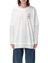 Magliano Double-layer Long-sleeved T-shirt In White