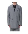 Magliano Oversized Double-breasted Blazer Jacket In Gray