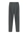 Magliano Pleated Elastic Waist Trousers With Back Pocket In Gray