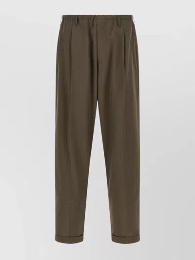 MAGLIANO ELASTIC WAISTBAND CUFFED HEM TROUSERS