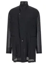 Magliano Sheer Fabric High Collar Front Pockets Jacket