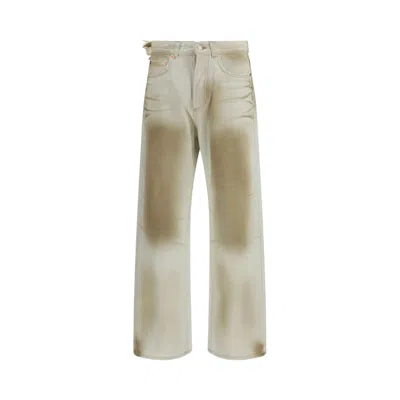 Pre-owned Magliano Flattone Denim Pants 'filthy White' | Men's Size L