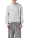 Magliano Crew Neck Fleece Braided In Gray