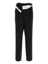 Magliano Wide-leg Pant With Belt And Pockets In Schwarz