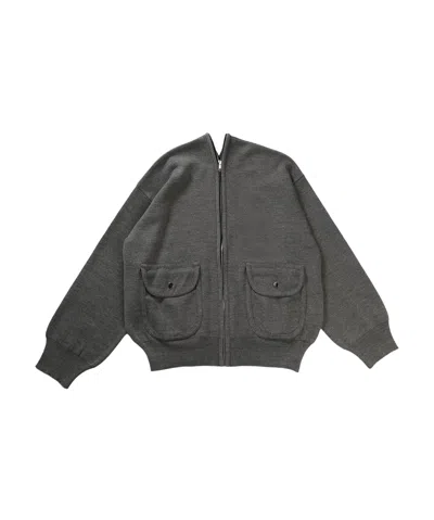Magliano Gerri Knitted Bomber In Darkgrey