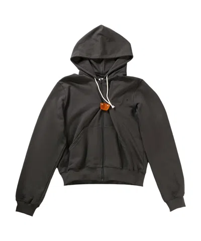 Magliano Logo-embroidered Hoodie In Anthracite
