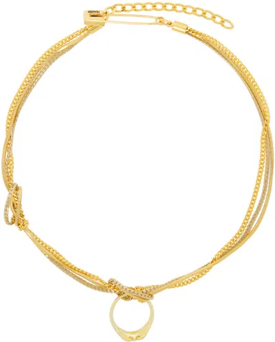 Magliano Gold Doppio Nodo Necklace In 59