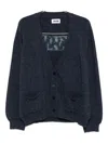 Magliano Grampa Buttoned-up Cardigan In Blue