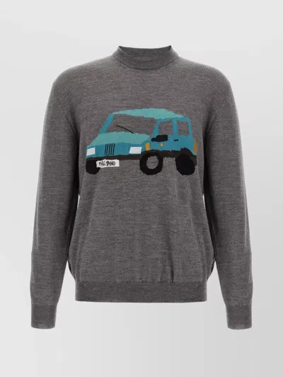 MAGLIANO GRAPHIC DESIGN CREW NECK LONG SLEEVE SWEATER