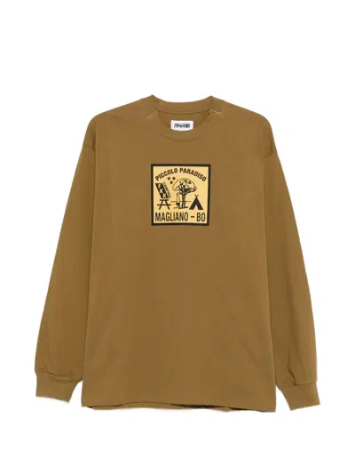 Magliano Graphic Long-sleeve T-shirt In Brown