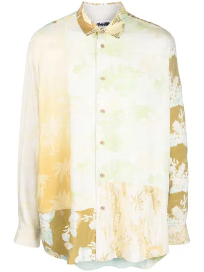 Magliano Graphic-print Cotton Shirt In Gelb