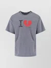 Magliano Graphic Print Crew Neck Short Sleeve Top In Gray