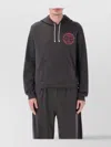 Magliano Graphic Print Hooded Fleece In Black