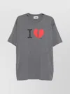 Magliano Graphic Print Short Sleeve Crew Neck T-shirt In Gray