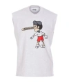 Magliano Beige Cotton Blend Mascotte Tank Top In White