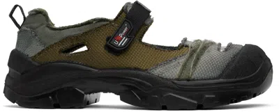 Magliano Gray & Khaki U-power Scandy Sneakers In 52