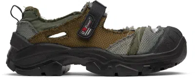 Magliano Gray & Khaki U-power Scandy Sneakers In 52 Light Mix