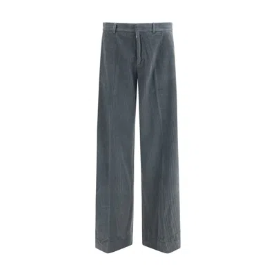 Magliano Gray Cotton Casual Pants