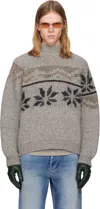Magliano Drunk Norvegese Jacquard Pattern Sweater In Neutral