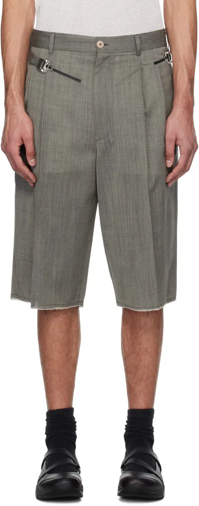 Magliano Wool Shorts In Grey