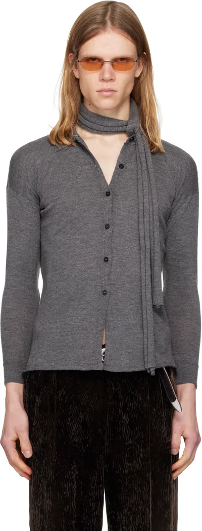 Magliano Gray Tipa Knitted Cardigan