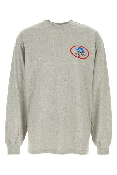 Magliano Grey Cotton T-shirt In Gray