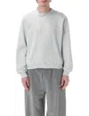 Magliano Crew Neck Fleece Braided In Gray