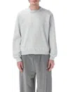 Magliano Crew Neck Fleece Braided In Grey