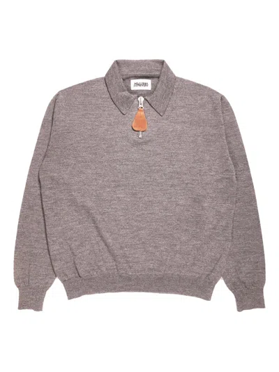 Magliano Half-zip Sweater In Purple