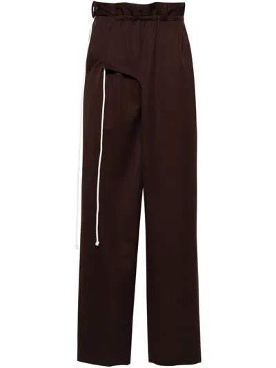 Magliano Huge Tailored Trousers In Brown