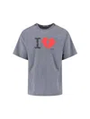 Magliano Graphic Print Crew Neck Short Sleeve Top In Gray