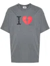 Magliano Graphic Print Short Sleeve Crew Neck T-shirt In Grey