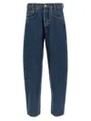 Magliano Sturdy Jeans With Belt Loops And Contrast Stitching In Blue