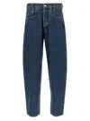 Magliano Sturdy Jeans With Belt Loops And Contrast Stitching In Blue