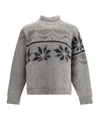 Magliano Norwegian Drunk Mock-neck Sweater In Gray