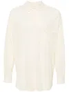 Magliano Intimo Log-sleeve Ribbed Shirt In Neutrals