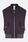 Magliano Padded Bomber Vest In Purple
