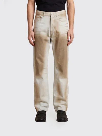Magliano Used-effect Loose-fit Jeans In Neutral