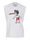 Magliano Beige Cotton Blend Mascotte Tank Top In Grey