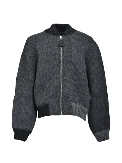 Magliano Knitted Bomber Jacket In Brown
