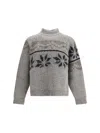 Magliano Norwegian Drunk Mock-neck Sweater In Gray