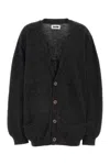 Magliano Charcoal Wool Cardigan In Grey