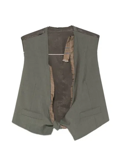 Magliano Knot-detail Raw-edge Gilet In Multi