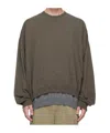 Magliano Brown Layered Sweater In Green