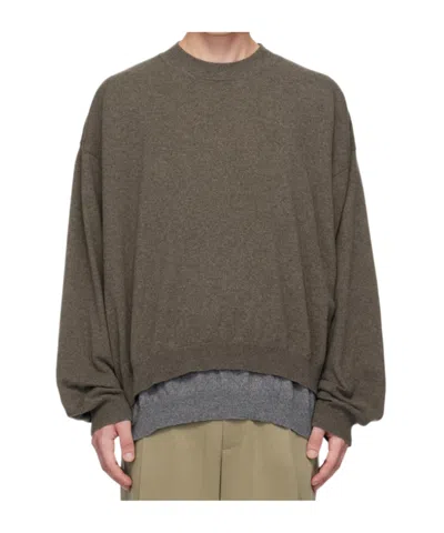 Magliano Brown Layered Sweater In 37